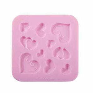 Molde silicone corações soltos