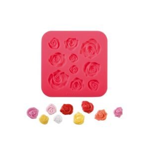 Molde silicone rosas