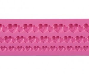 Molde silicone corações