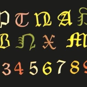 Cortador alfabeto Old English