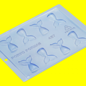 Molde de acetato aplique cauda de sereia