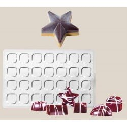 Molde policarbonato estrelas