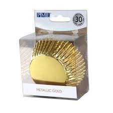 Tacinhas cupcake ouro 30un