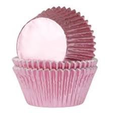 Tacinhas cupcake rosa bebé 24un