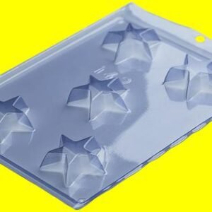 Molde acetato estrelas