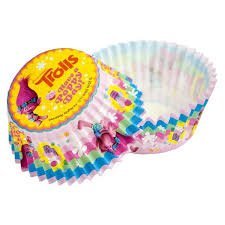 Tacinhas cupcake Trolls 50un