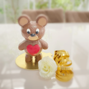 Molde urso médio coração