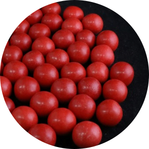 Esfera crocante vermelha 100gr