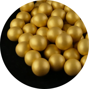 Pérolas de chocolate ouro