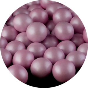 Bolas crocantes rosa claro 100gr