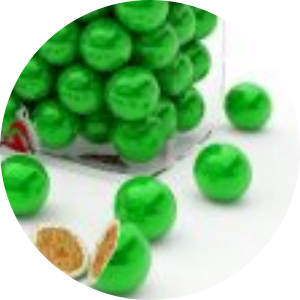 Bolas crocantes verde 100gr