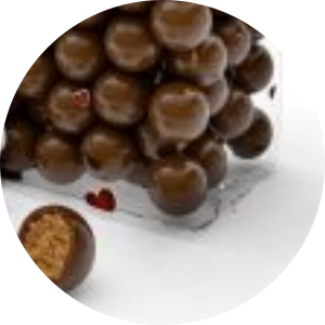 Bolas crocantes de chocolate de leite 100gr