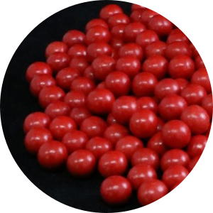 Pérolas de chocolate vermelho 65gr