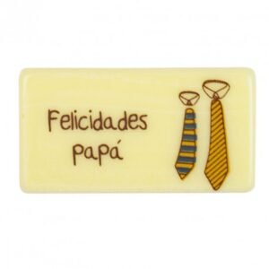 Placa Chocolate Felicidades Papá