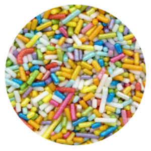 Granulado colorido brilhante 100gr