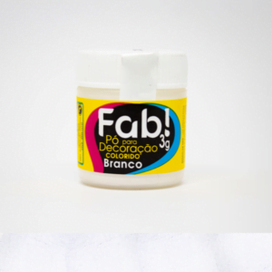 Pó para decoração branco cintilante