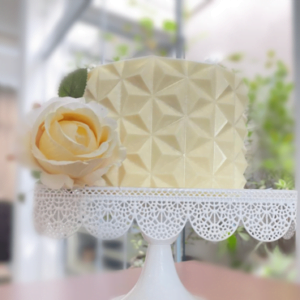 Folha de origami cake mini estrelar