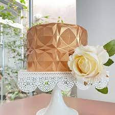 Folha de origami cake perfeita simetria