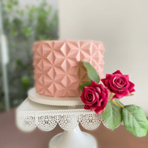 Folha de origami cake piramidal