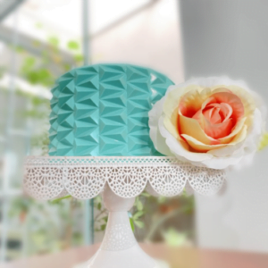 Folha de origami cake triangular