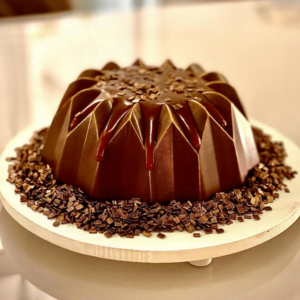 Molde acetato 3 partes - Bolo Vulcão