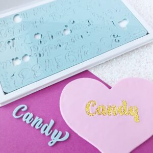 Sweet Stamp Candy Letter Embossing Set