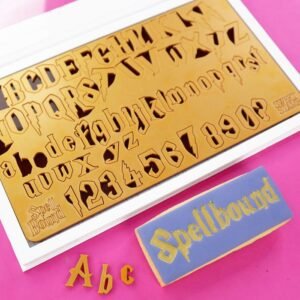 Sweet Stamp Spell Bound Letter Embossing Set