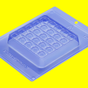 Molde acetato 3 partes Quadrado Pop It Fidget