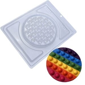 Molde acetato simples Pop It Redondo