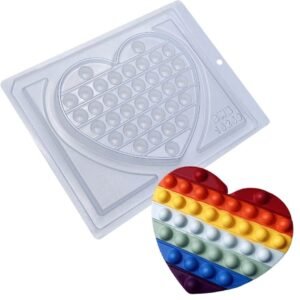 Molde acetato simples Pop It Coração