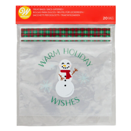 Conj 20 sacos Boneco de Neve