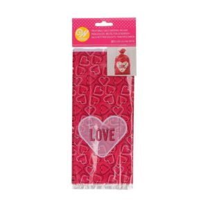 Conj 20 sacos coração LOVE