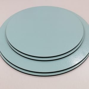 Cake Board MDF Dupla Face - Azul claro e branco