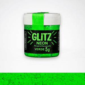 Corante pó glitz neon verde