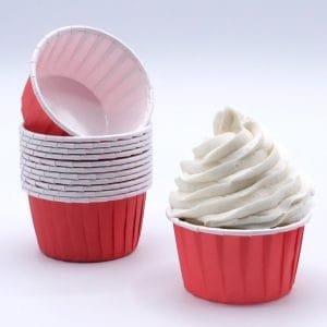 Tacinhas de cupcake vermelhas