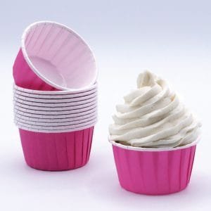 Tacinhas de cupcake rosa