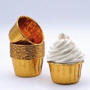 Tacinhas de cupcake ouro