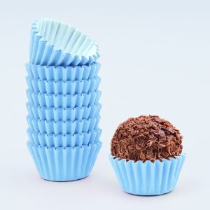 Tacinhas brigadeiro azul bebé