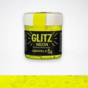 Corante pó neon glitz amarelo