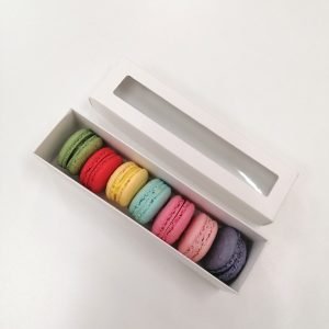 Caixa para 6 Macarons com janela