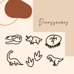 Carimbos para Brigadeiros Dinossauros